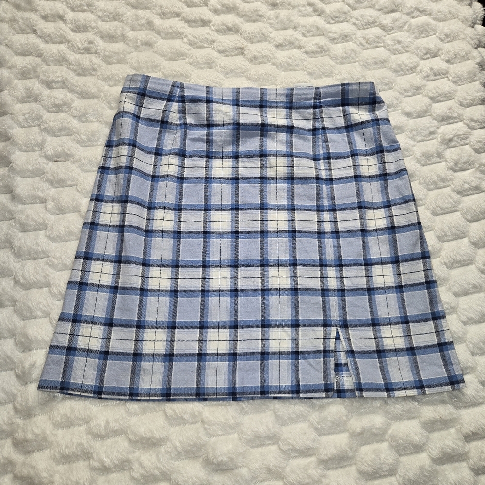 VTG 90s Basic Edition Womens Y2K Plaid Skirt.